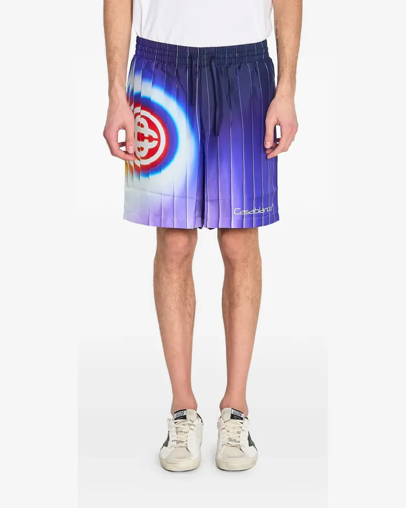 Casablanca Paris Shockwave Shorts aus Seide - Violett Violett