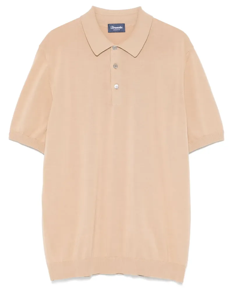 Drumohr  Klassisches Poloshirt - Nude Nude