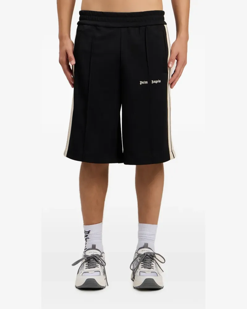 Palm Angels Joggingshorts mit Logo-Stickerei - Schwarz Schwarz