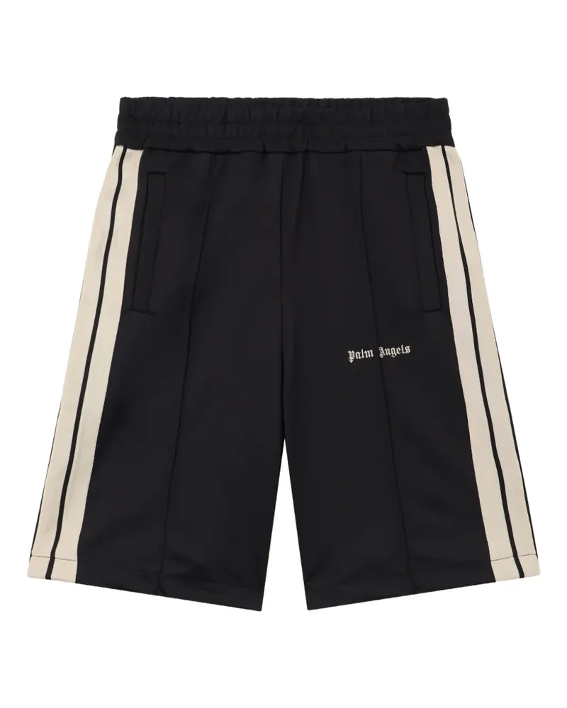 Palm Angels Joggingshorts mit Logo-Stickerei - Schwarz Schwarz