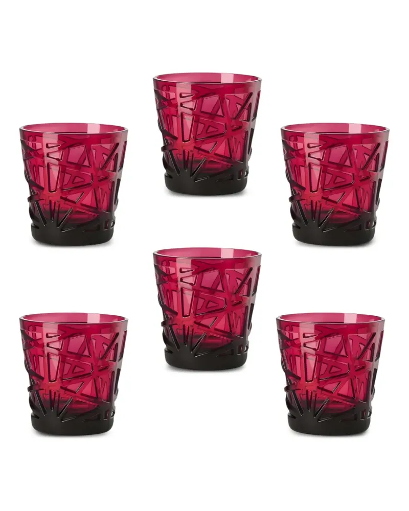 Mario Luca Giusti David Gläser (6er-Set) - Rot Rot