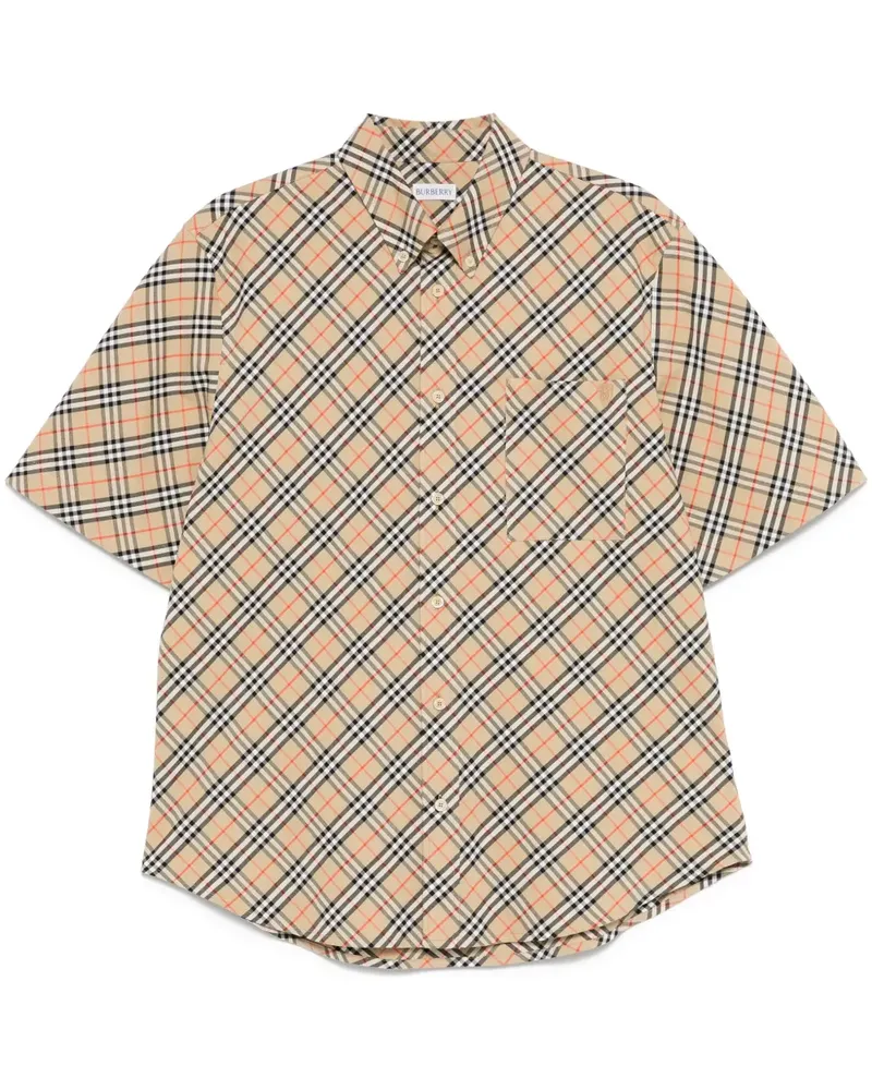 Burberry Hemd mit Vintage-Check - Braun Braun