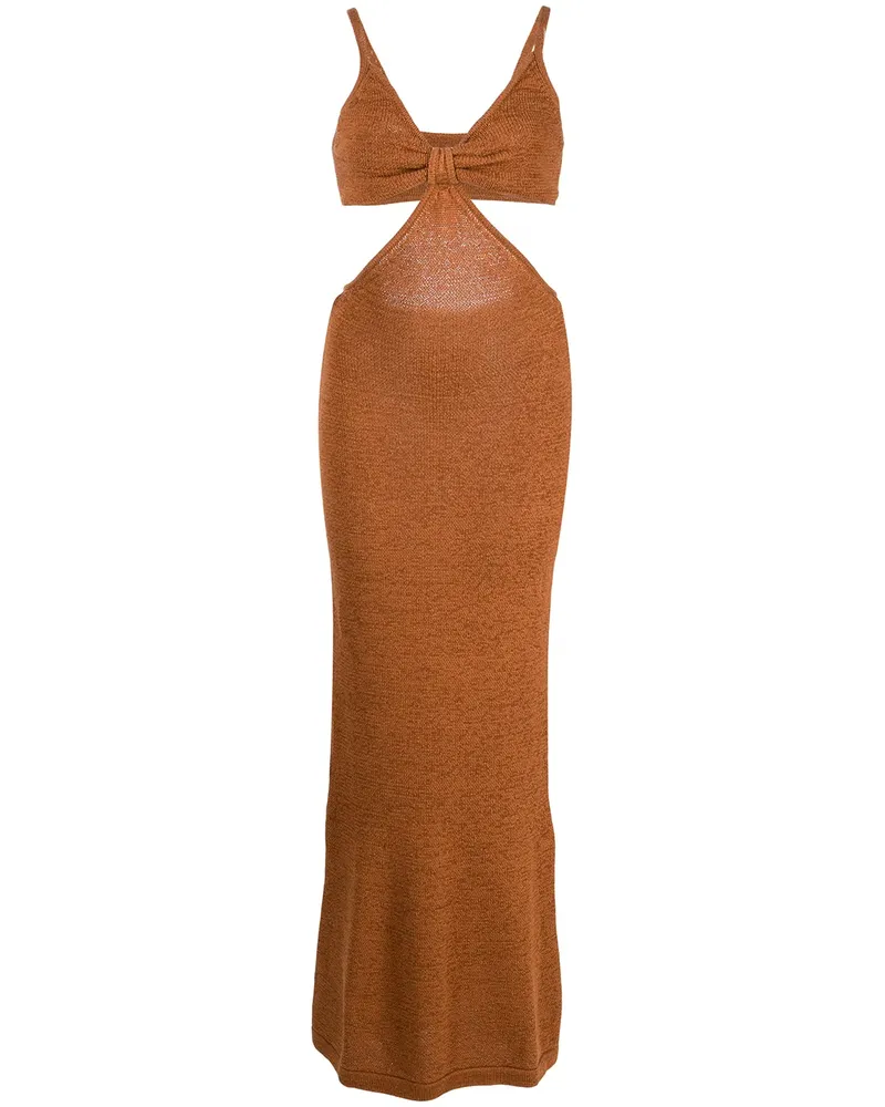 Cult Gaia Rückenfreies Serita Kleid - Braun Braun
