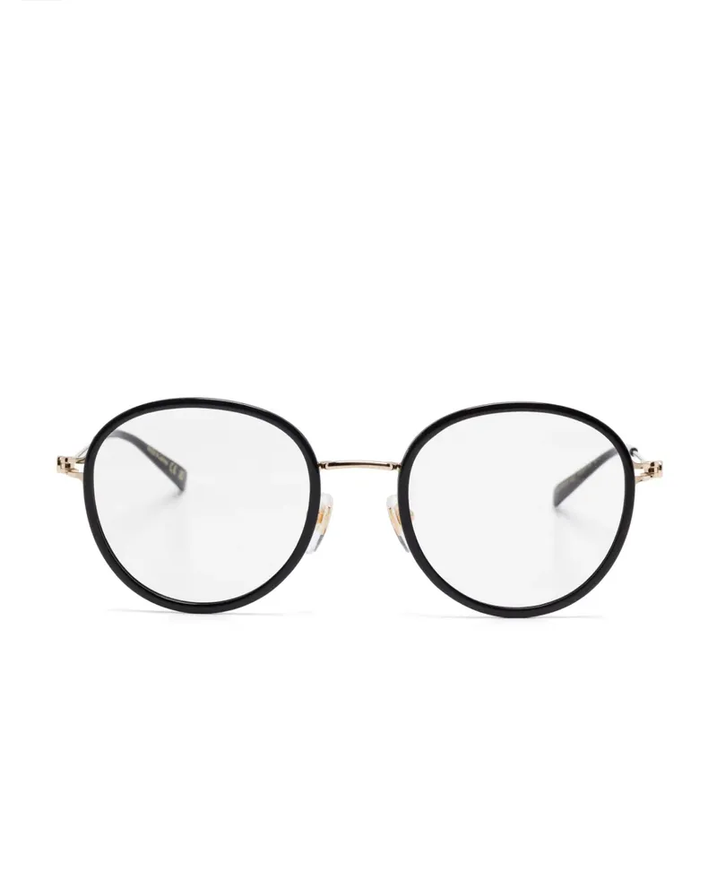 Gucci Brille mit rundem Gestell - Schwarz Schwarz