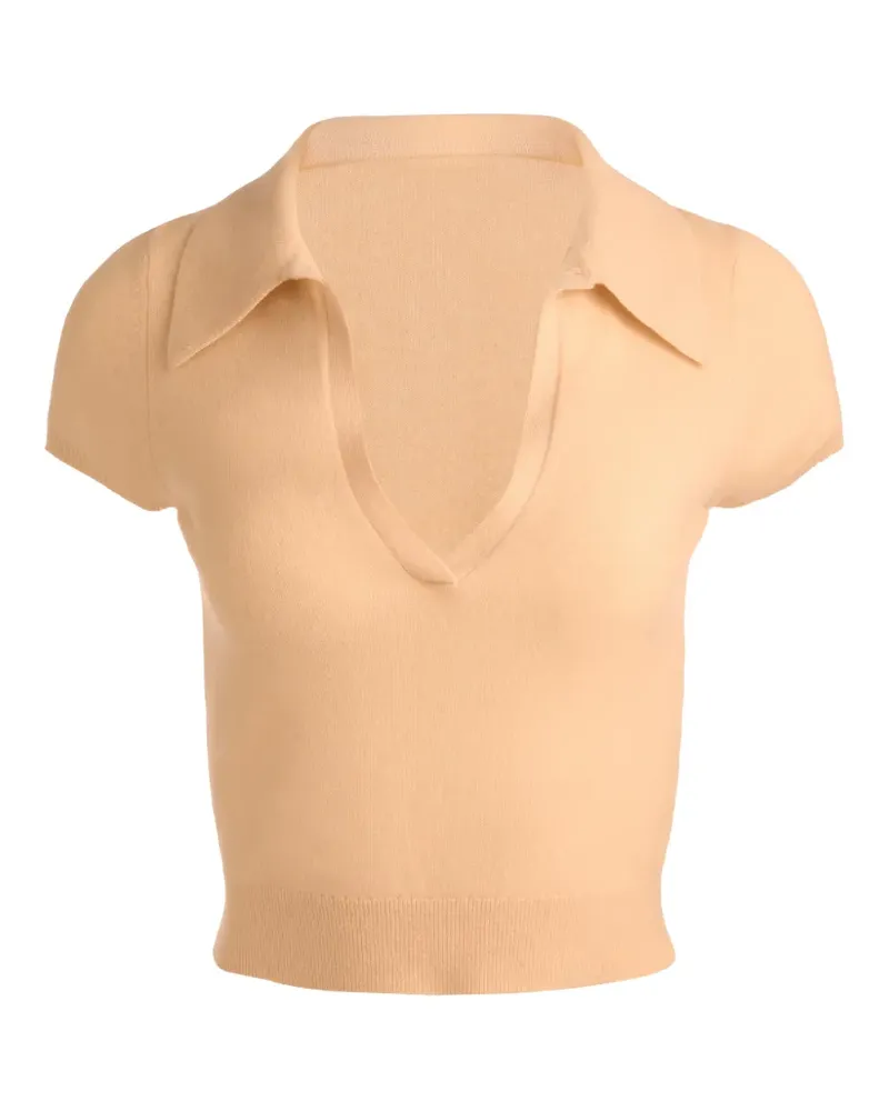 Alice + Olivia Andi polo-collar T-shirt - Orange Orange