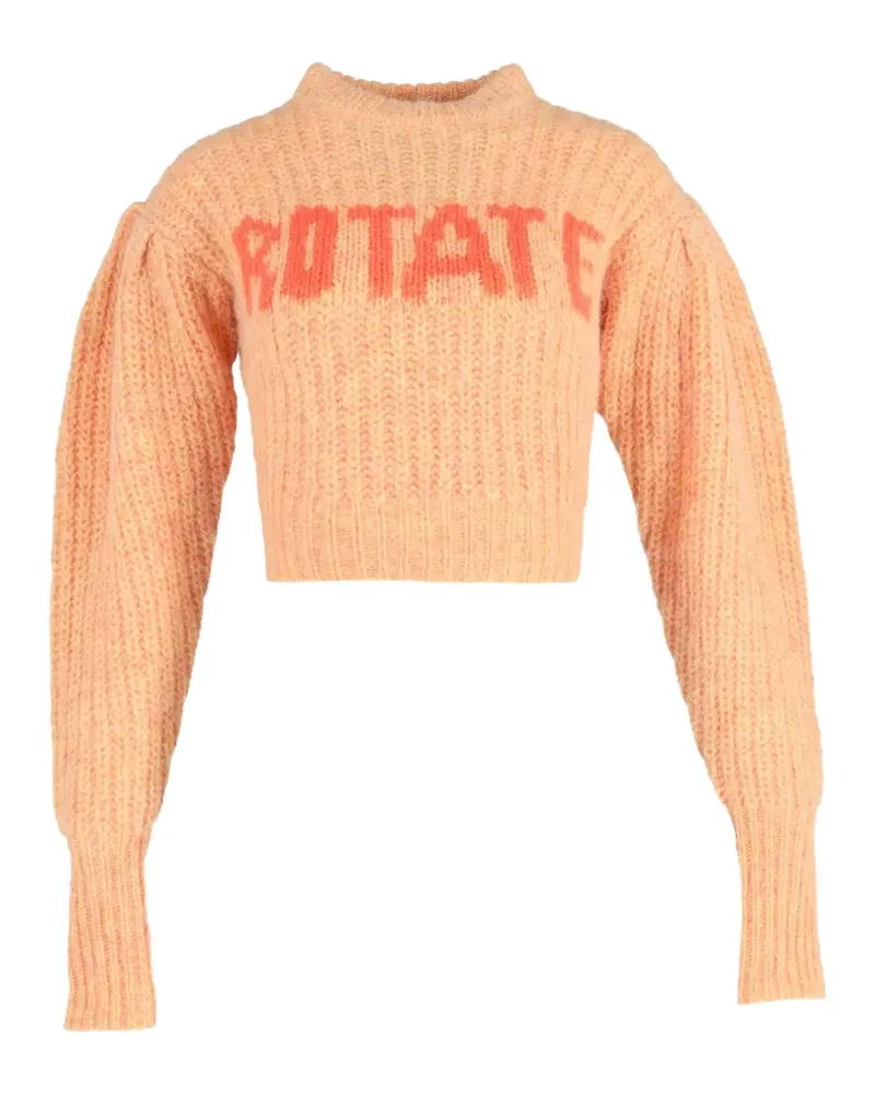 ROTATE Birger Christensen ribbed-knit jumper - Orange Orange
