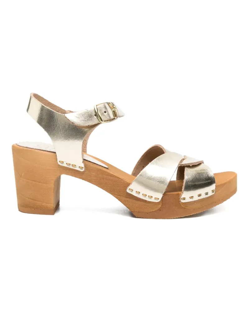 Bosabo buckle leather sandals - Gold Gold
