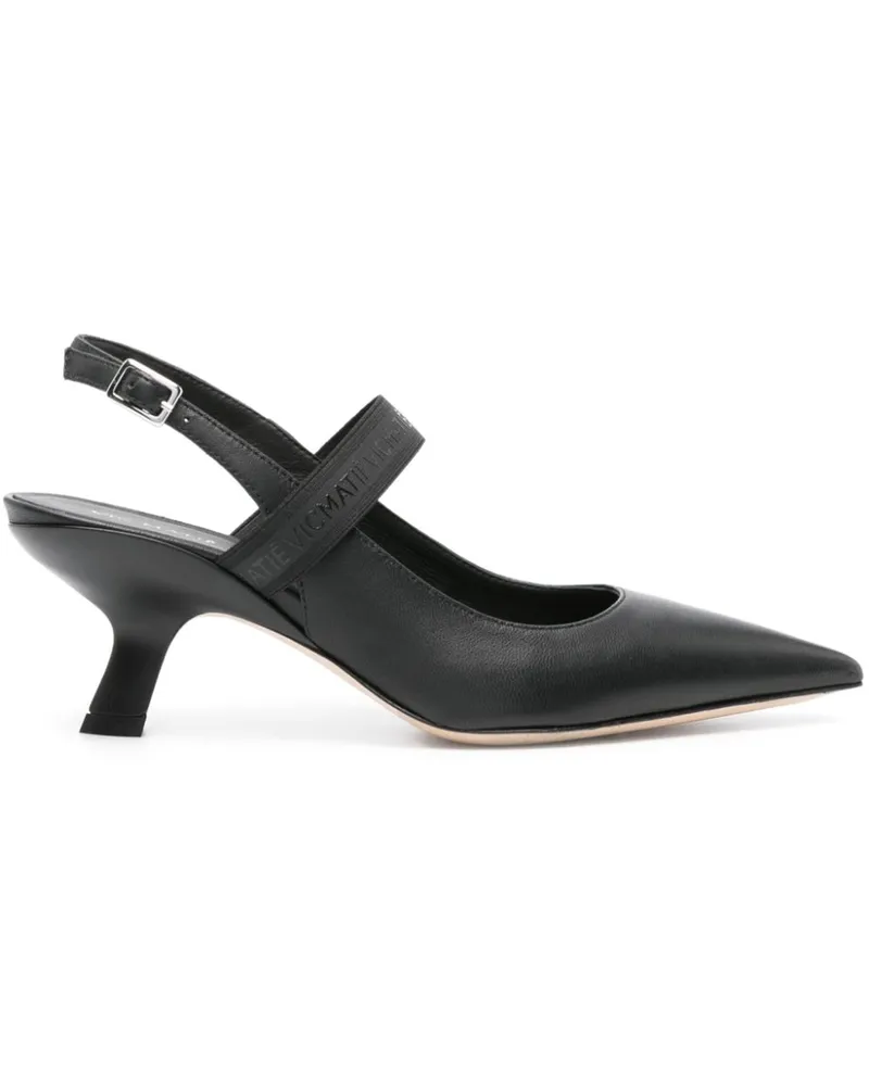 Vic Matié Slingback-Pumps Schwarz