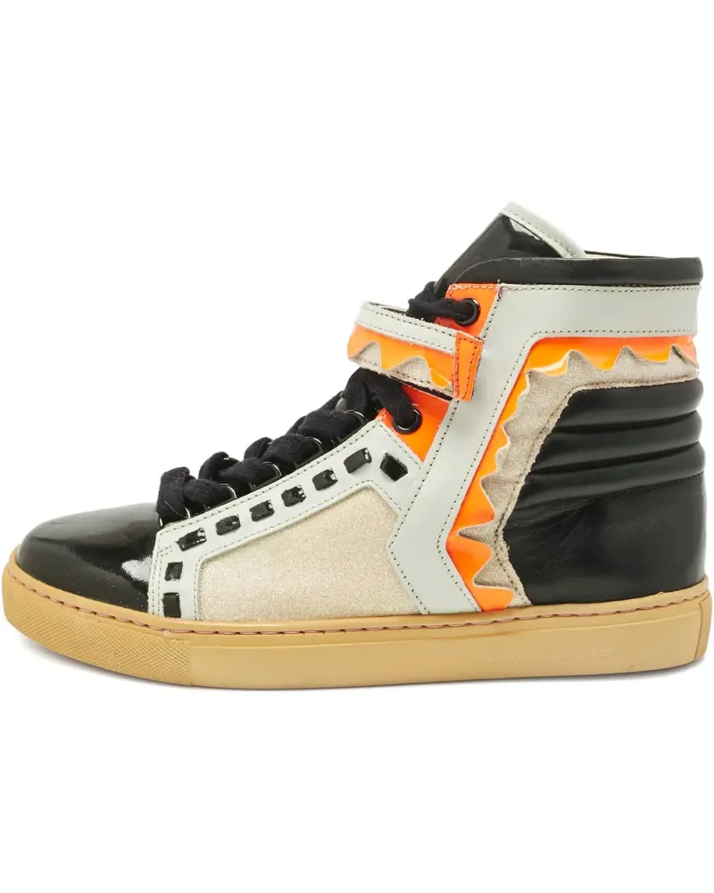 Sophia Webster High-Top-Sneakers mit Zickzackdetail - Schwarz Schwarz