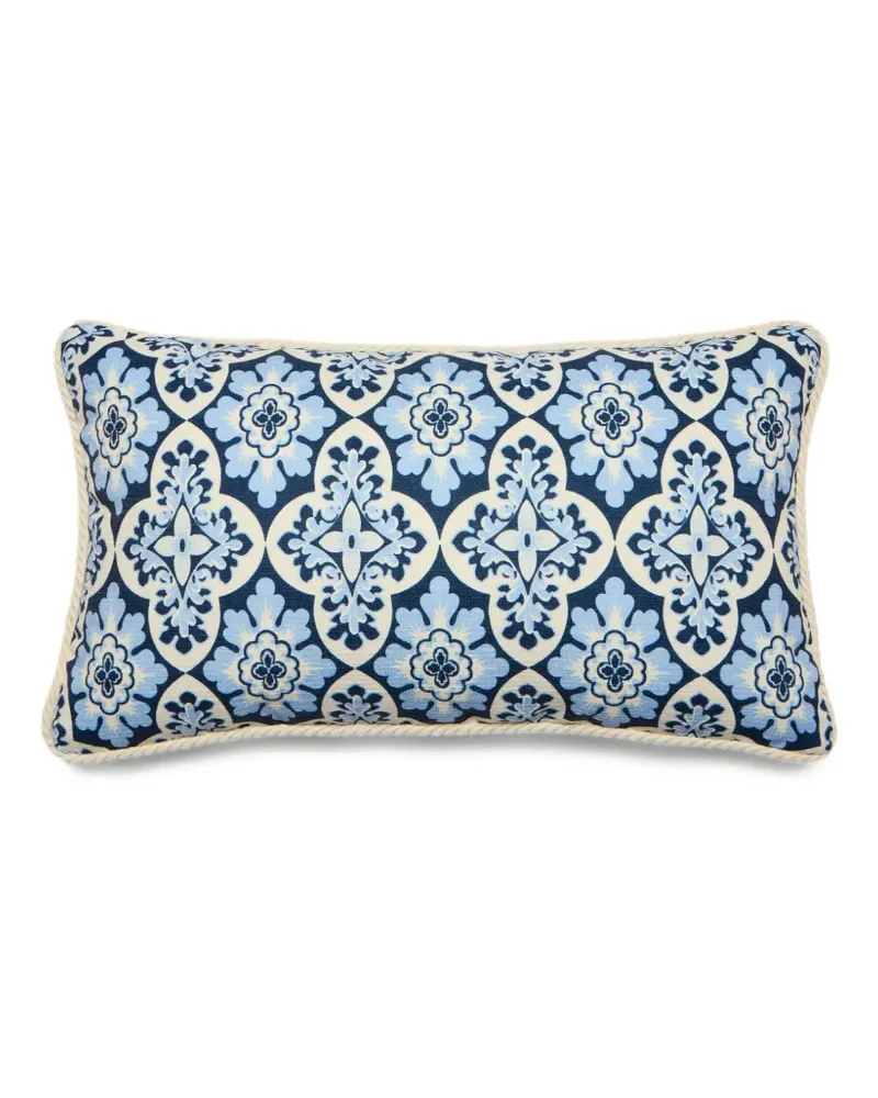 La DoubleJ Kissen mit Print - Blau Blau