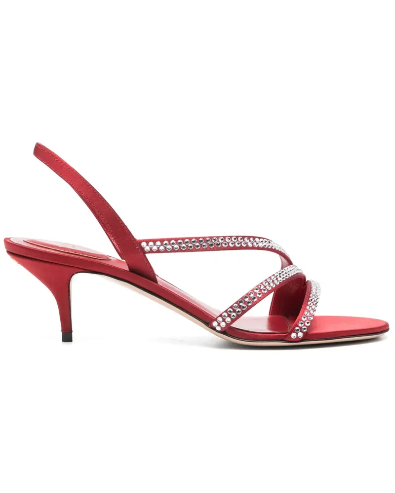 Valentino Garavani Kitten-Heel-Sandalen mit Kristallen - Rot Rot