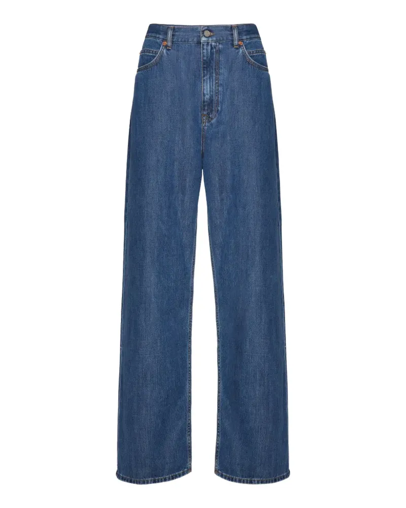 Valentino Garavani Jeans mit geradem Bein - Blau Blau