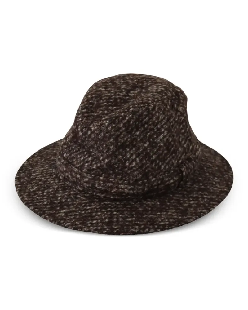 Dolce & Gabbana Fedora im Tweed-Design - Braun Braun