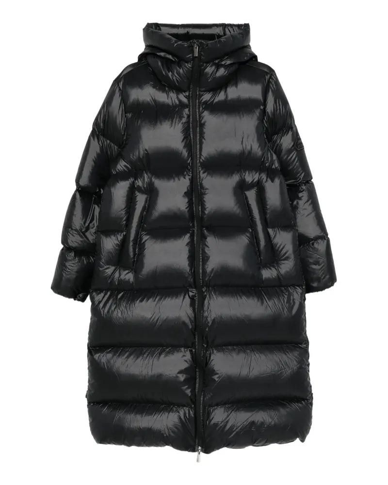 Pyrenex Gesteppter Kapuzenmantel - Schwarz Schwarz