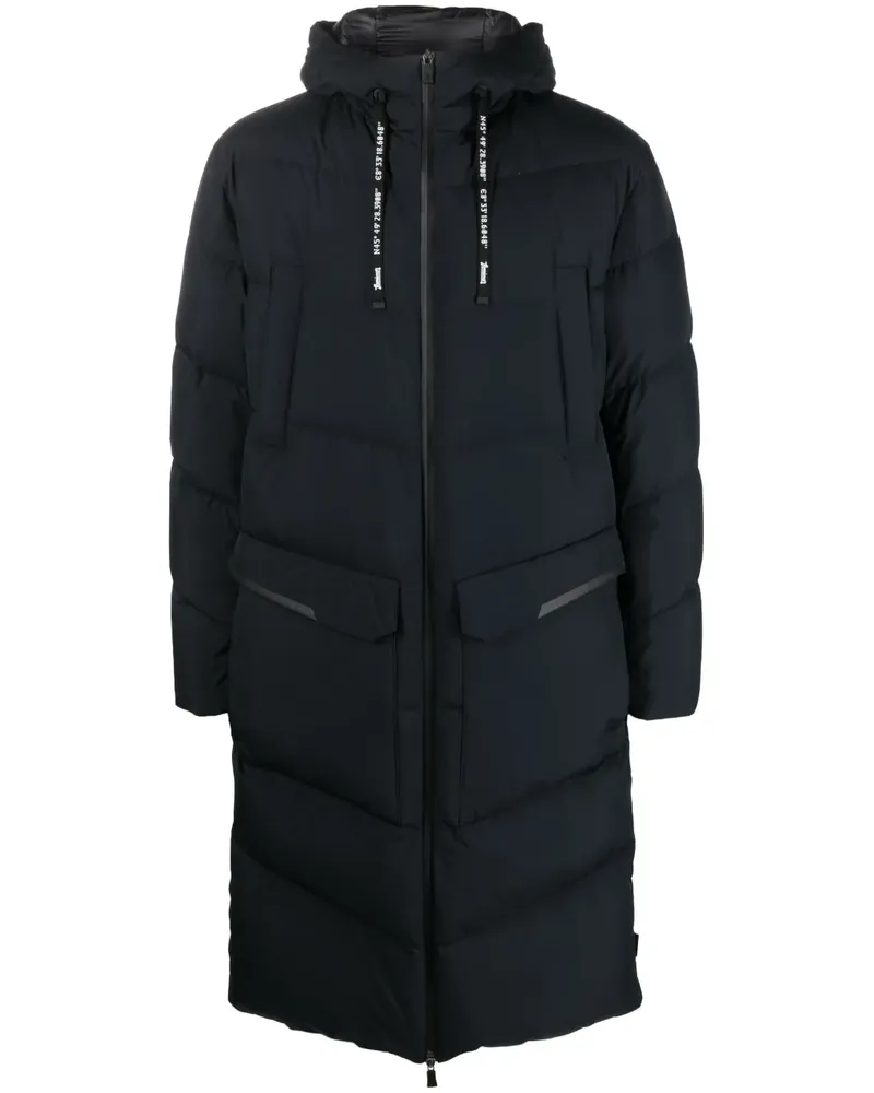 Herno Gefütterter Laminar Mantel - Blau Blau