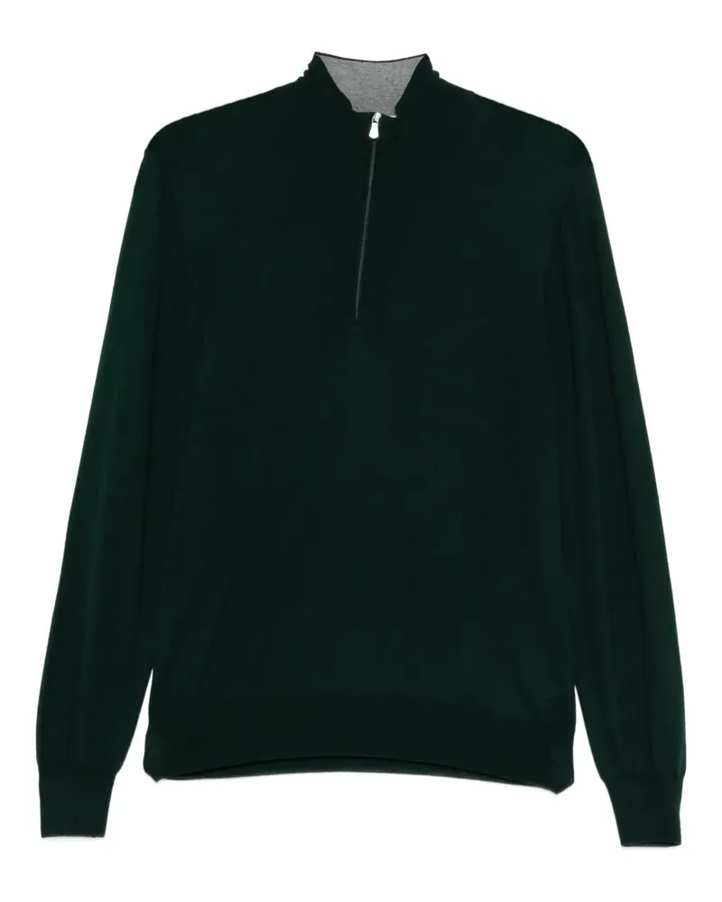 Gran Sasso Pullover mit Reißverschluss - Grün Grün