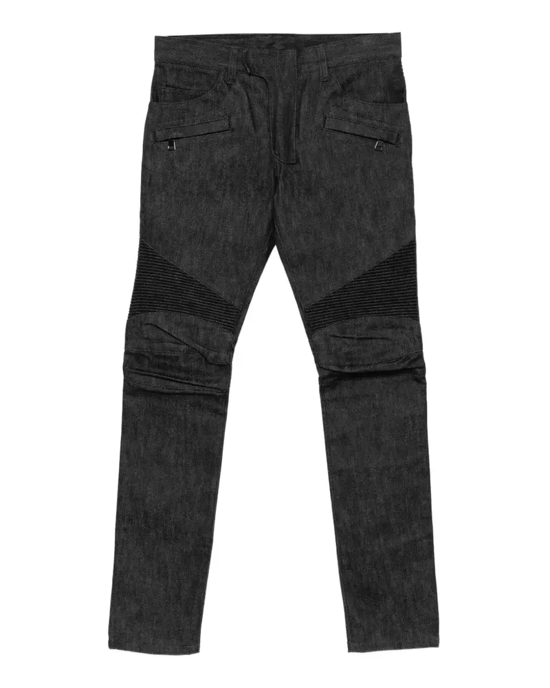 Balmain Biker panelled jeans - Schwarz Schwarz