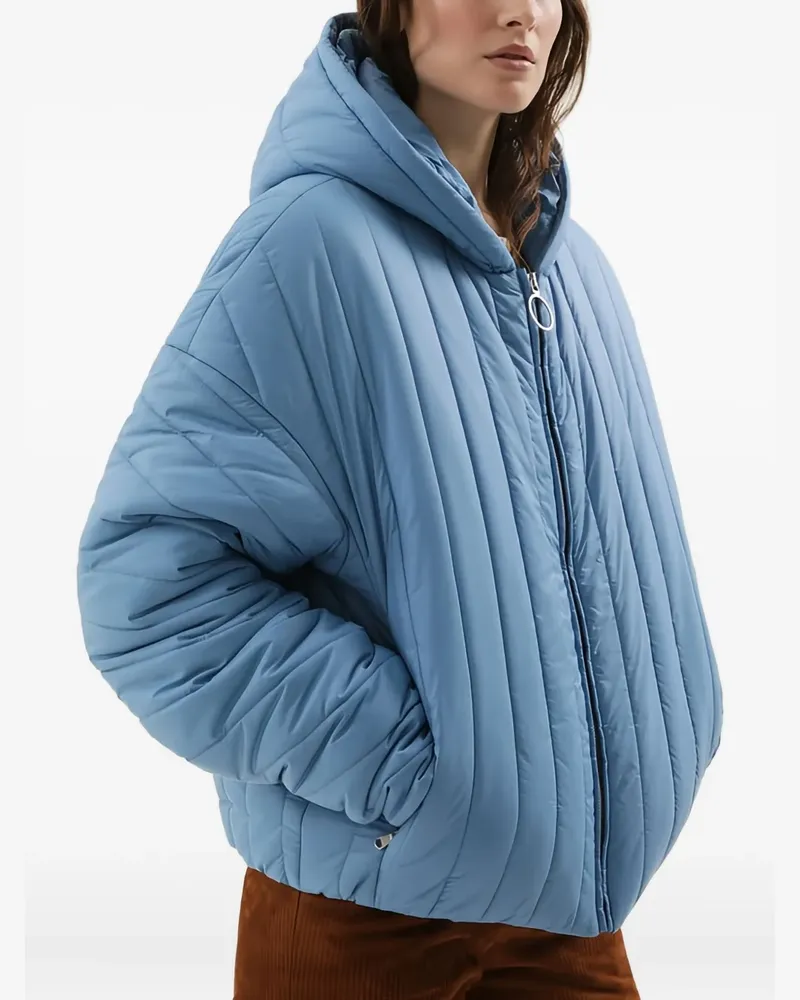 1989 STUDIO hooded bomber jacket - Blau Blau
