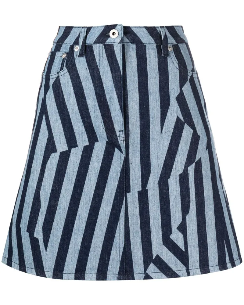 Kenzo Ausgeblichener Jeansrock - Blau Blau