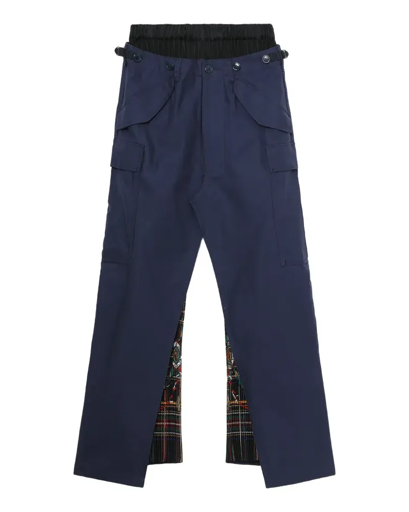 Junya Watanabe button-fastening trousers - Blau Blau