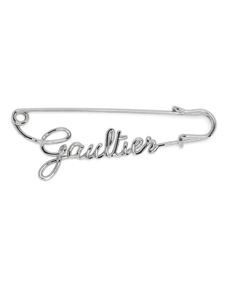 Jean Paul Gaultier Sicherheitsnadel mit Logo-Verzierung - Silber Silber