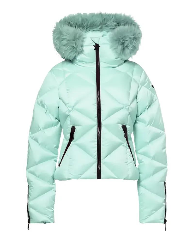 GOLDBERGH Harumi faux-fur-trim quilted ski jacket - Grün Grün