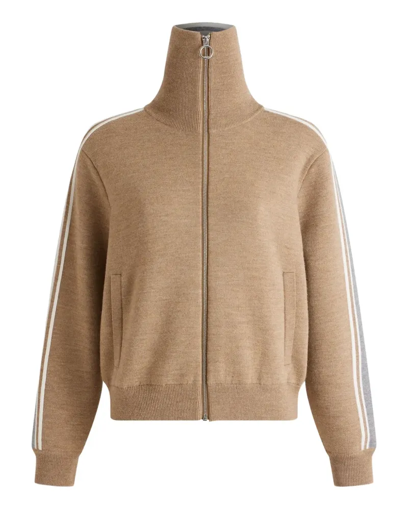 FUSALP Cardigan mit Streifendetail - Nude Nude
