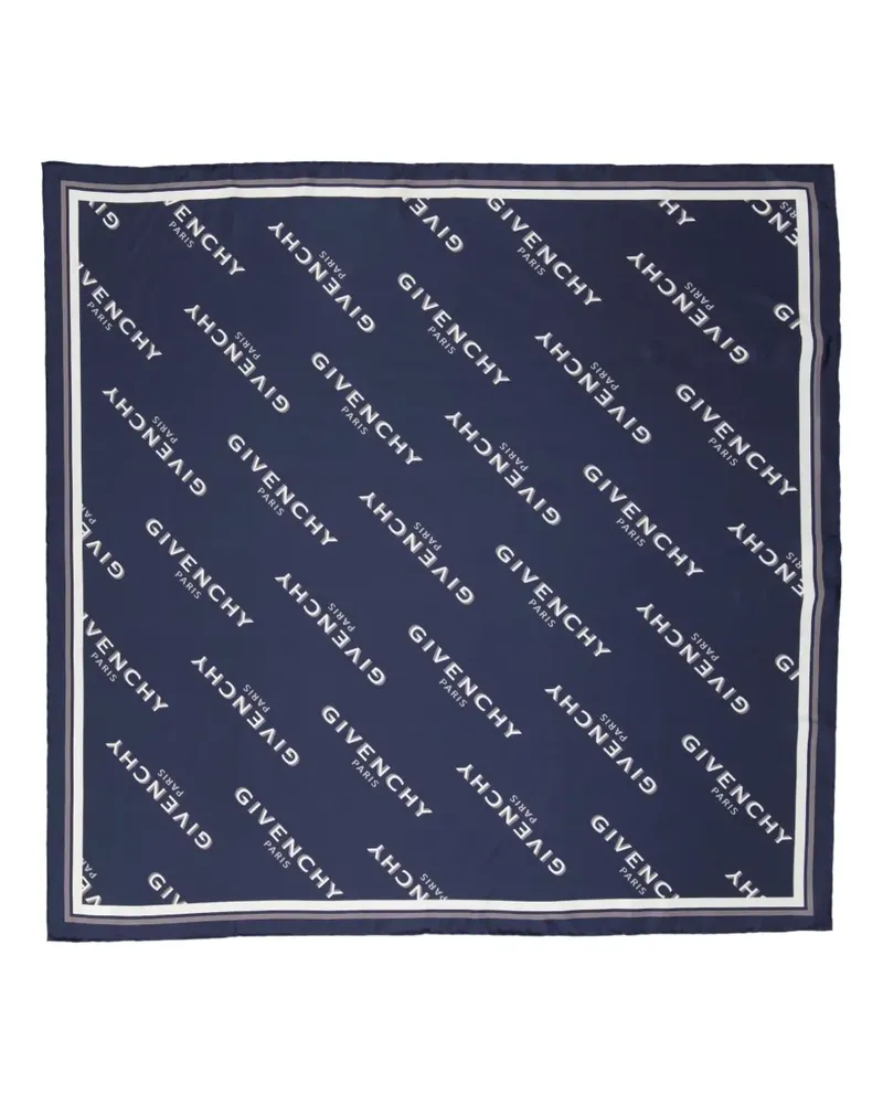 Givenchy logo scarf - Blau Blau