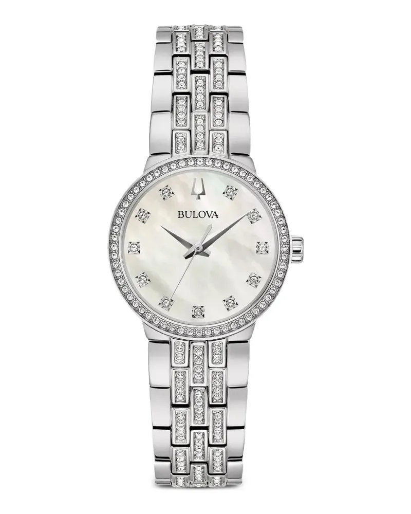 BULOVA round-frame 27mm watch - Weiß Weiß