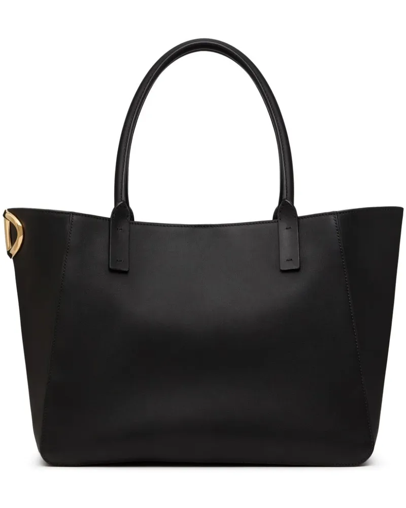 Valentino Garavani VLogo Tote Bag an der Seite - Schwarz Schwarz