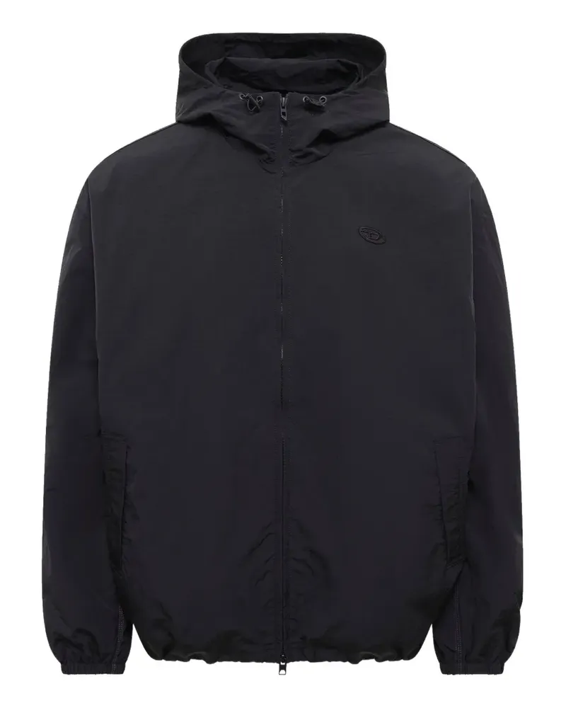 Diesel J-ASKOTT logo-patch jacket - Schwarz Schwarz