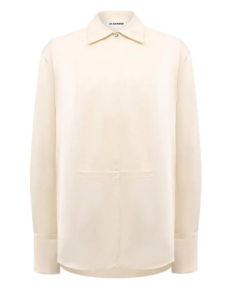 Jil Sander Hemd mit Kontrasteinsätzen - Nude Nude