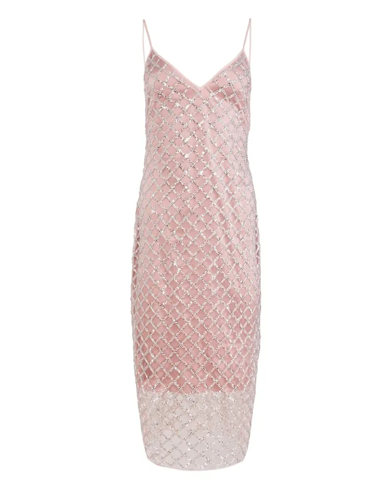 Fleur Du Mal embellished midi dress - Rosa Rosa