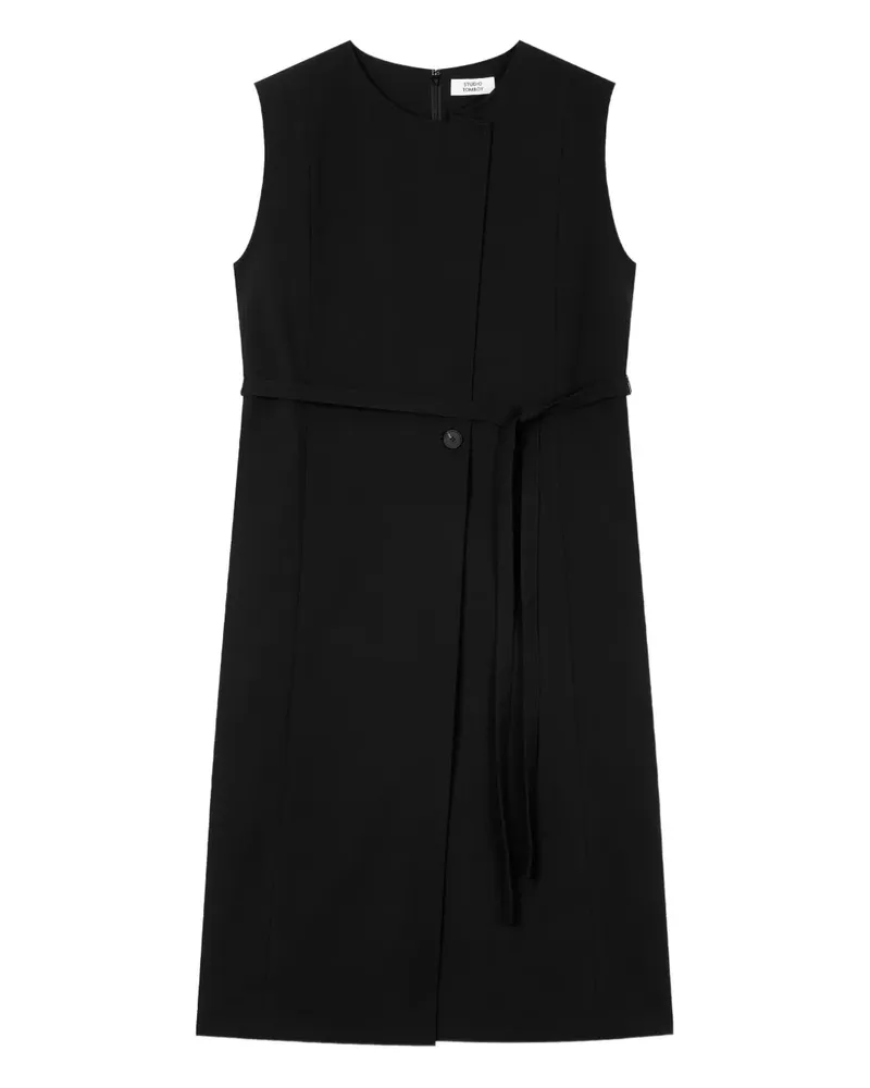 STUDIO TOMBOY Midikleid mit Gürtel - Schwarz Schwarz