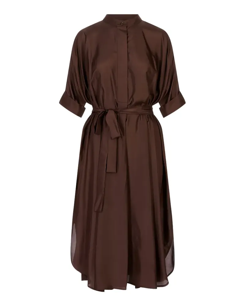 MEIMEIJ short-sleeve midi dress - Braun Braun