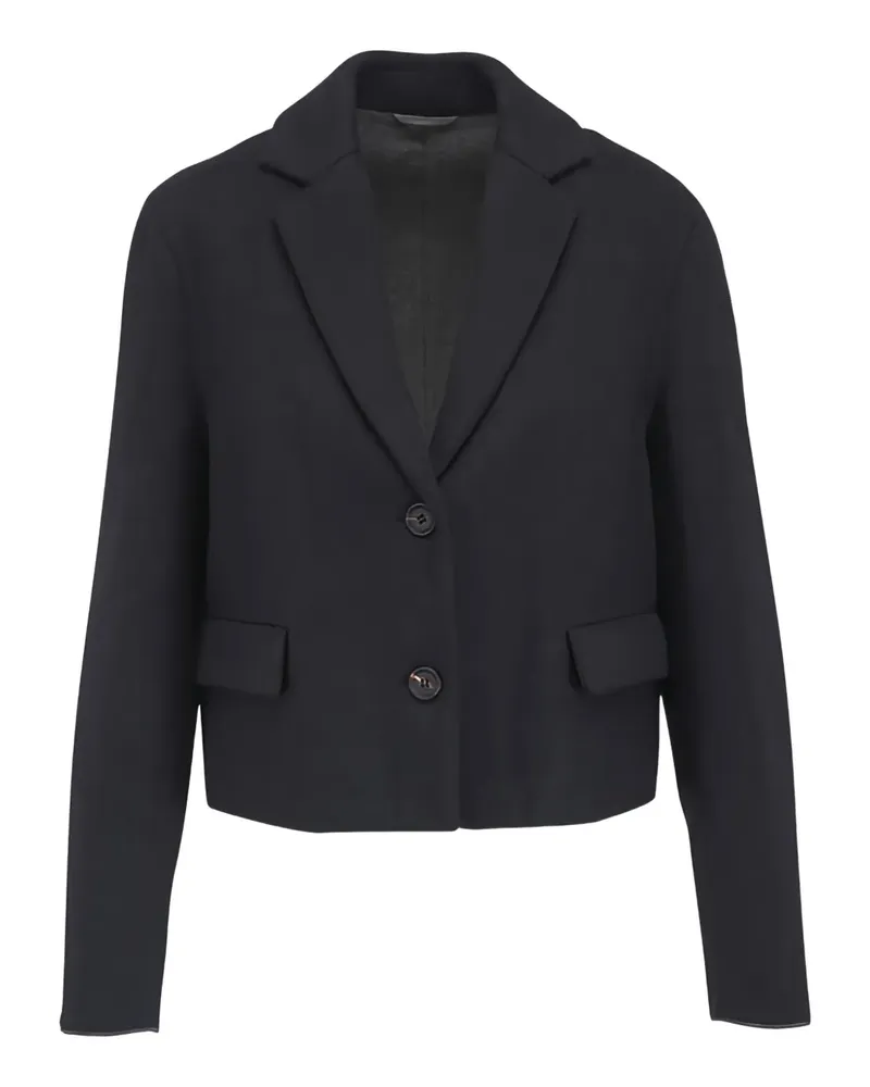 Brunello Cucinelli notched-lapel two-button jacket - Blau Blau