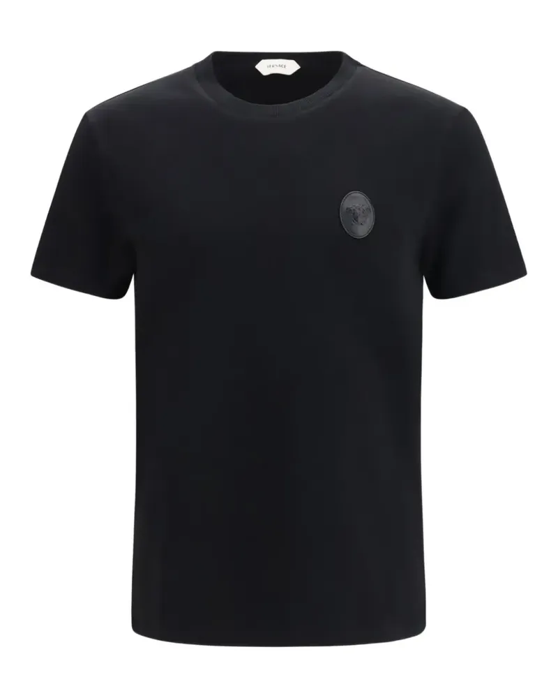 Versace Schmales T-Shirt aus Jersey - Schwarz Schwarz