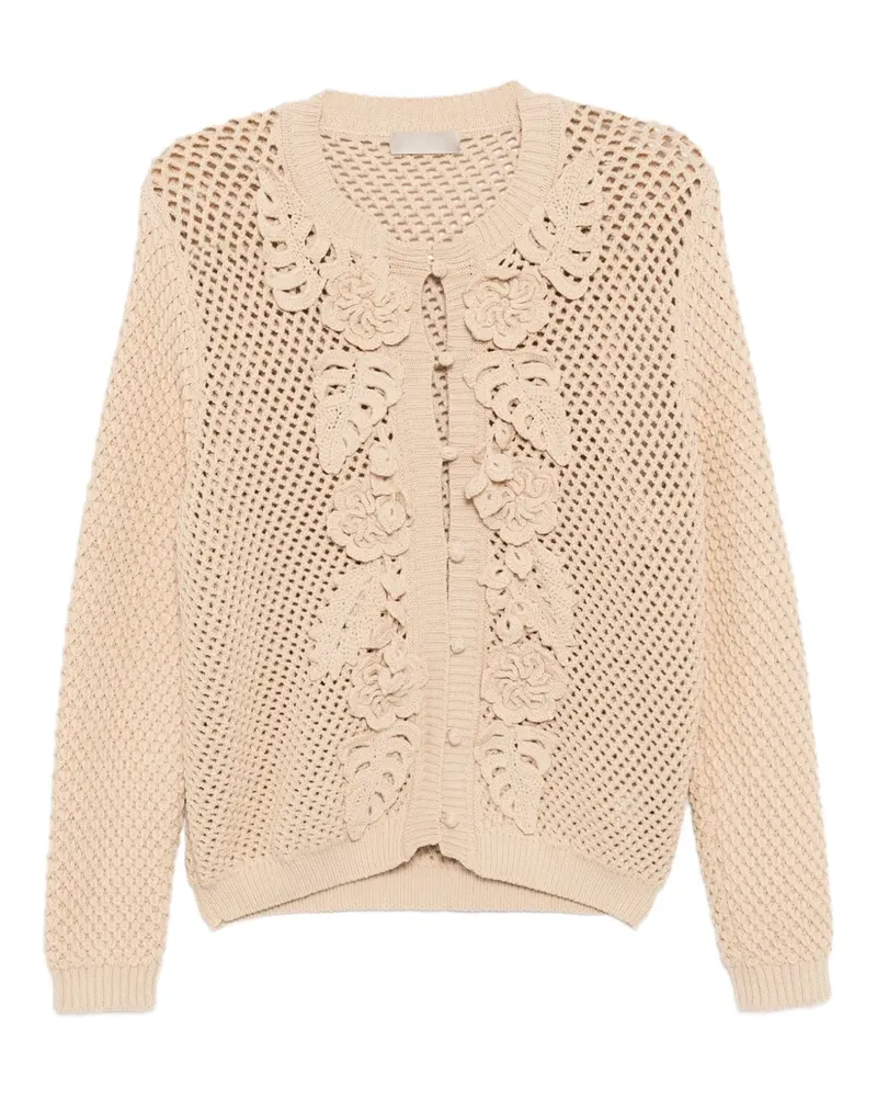 Elie Saab Gehäkelter Cardigan - Nude Nude