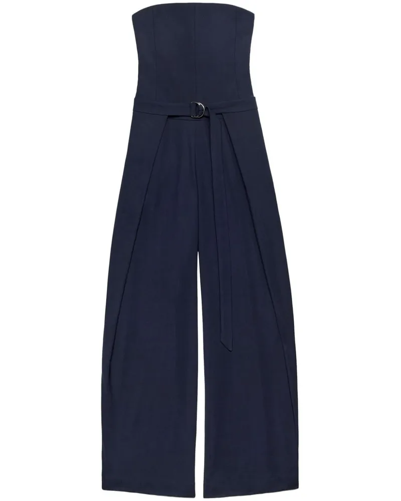 AMI Paris Jumpsuit im Layering-Look - Blau Blau