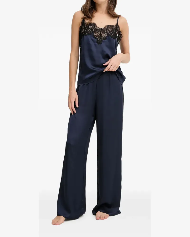 Guess Daphne Pyjama aus Spitze - Blau Blau