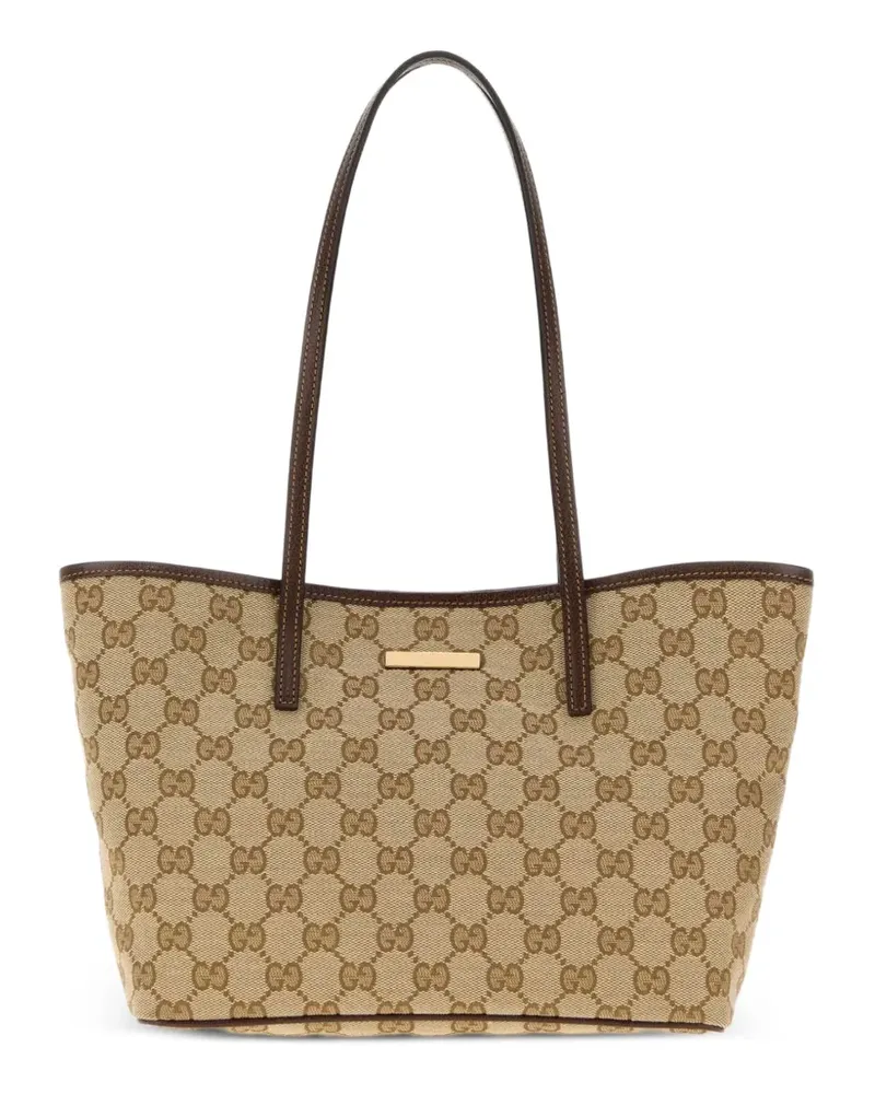 Gucci Kleiner Tribeca Tote Bag aus GG-Canvas - Nude Nude
