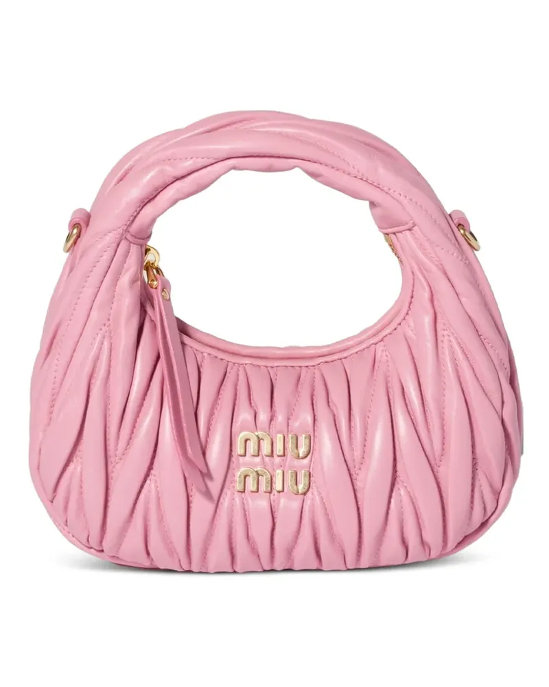 Miu Miu Wander Mini-Tasche aus Nappaleder - Rosa Rosa