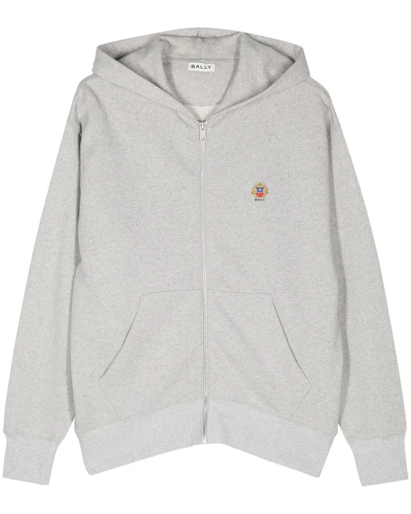 Bally Hoodie mit Logo-Stickerei Grau