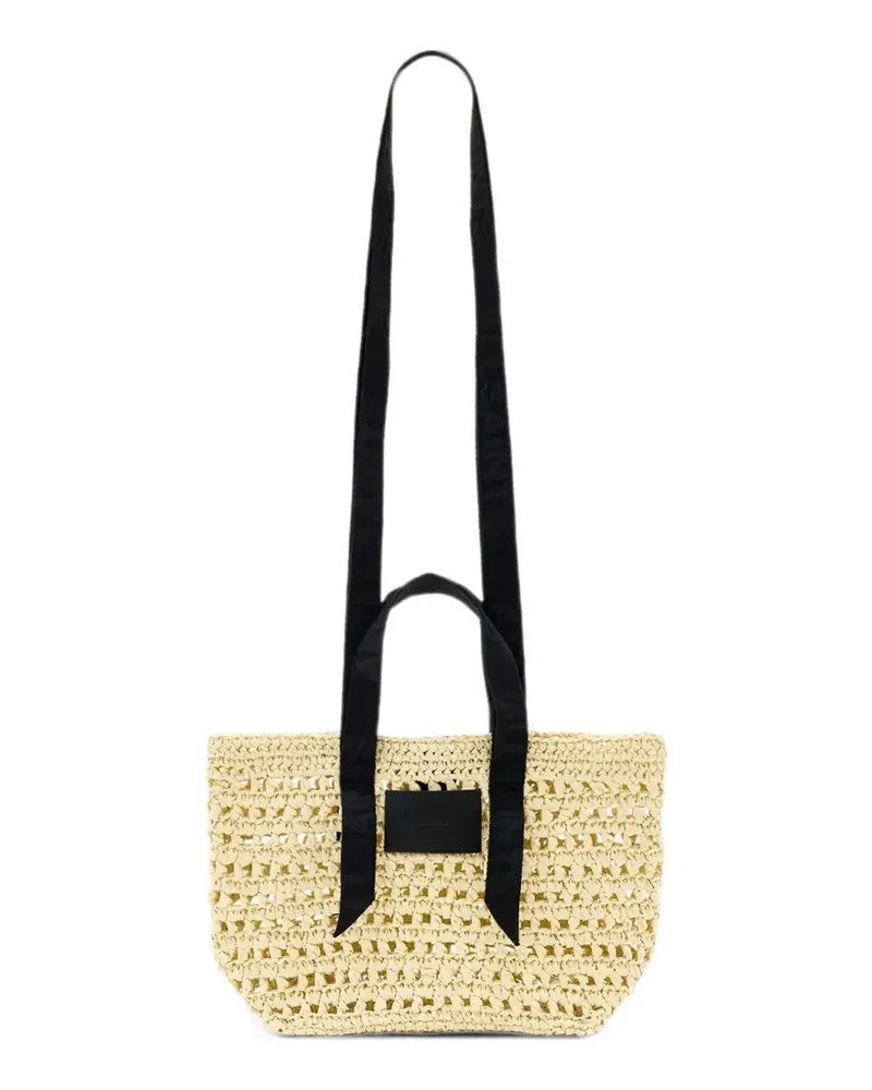 AllSaints Celayne Tote Bag mit Webmuster - Nude Nude