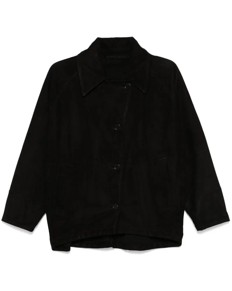 Salvatore Santoro Jacke aus Wildleder - Schwarz Schwarz