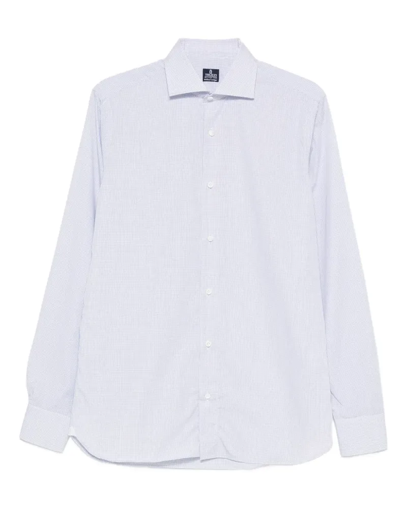 Truzzi Gestreiftes Hemd mit Knöpfen - Blau Blau