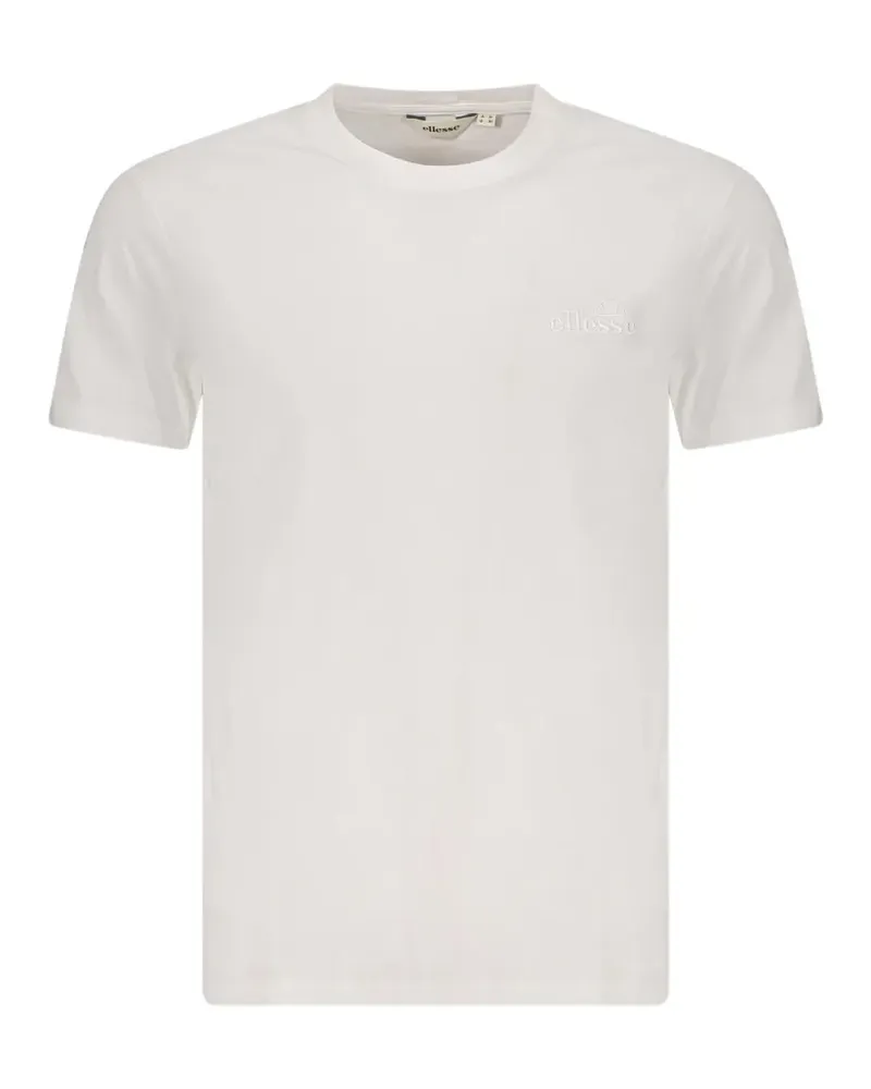 Ellesse T-Shirt mit Logo-Stickerei - Weiß Weiß