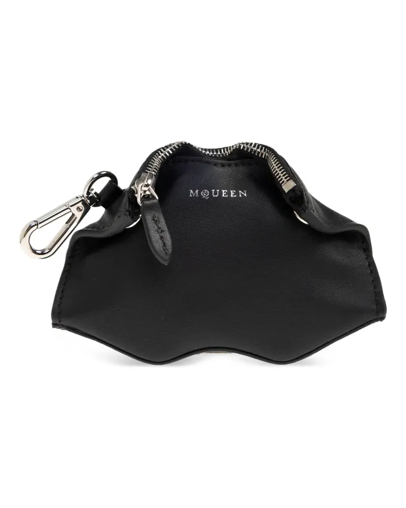 Alexander McQueen zip-fastening keyring - Schwarz Schwarz