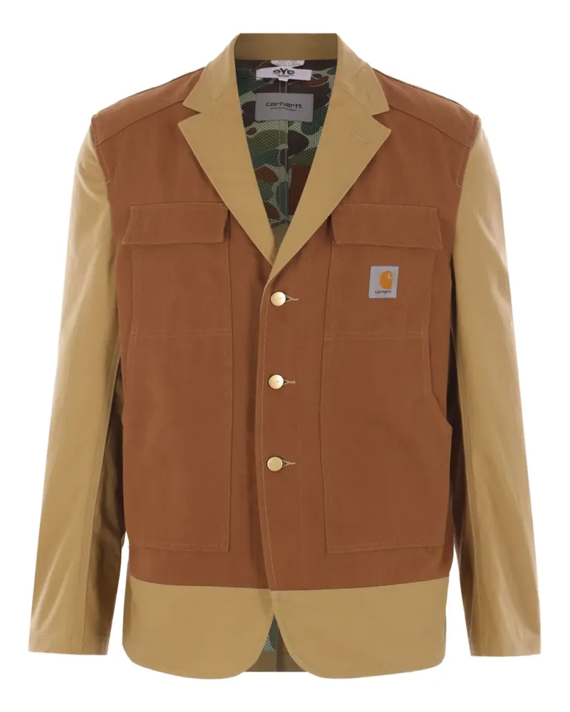 Junya Watanabe Sakko mit Einsätzen - Braun Braun