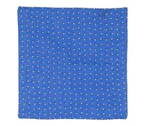 Einstecktuch mit grafischem Print - Blau